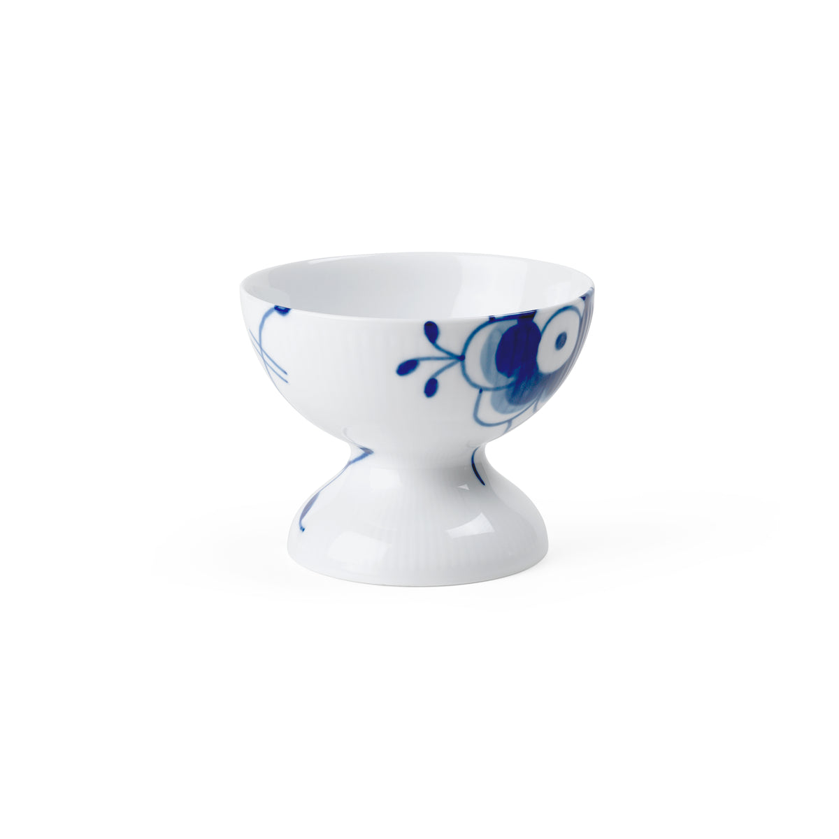 Blue Fluted Mega 3" Bowl On Foot