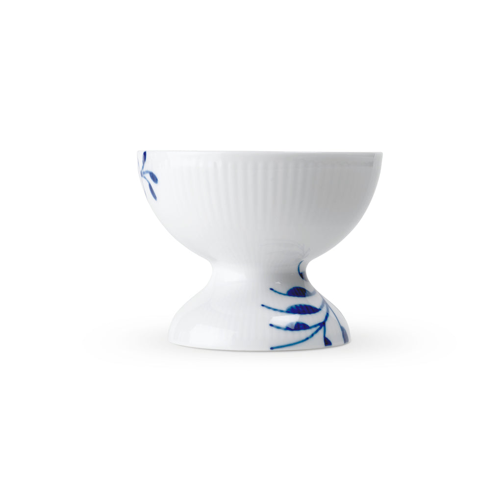 Blue Fluted Mega 3" Bowl On Foot