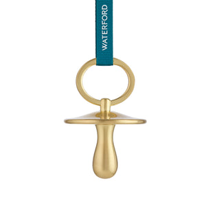 Christmas Pacifier Golden Ornament