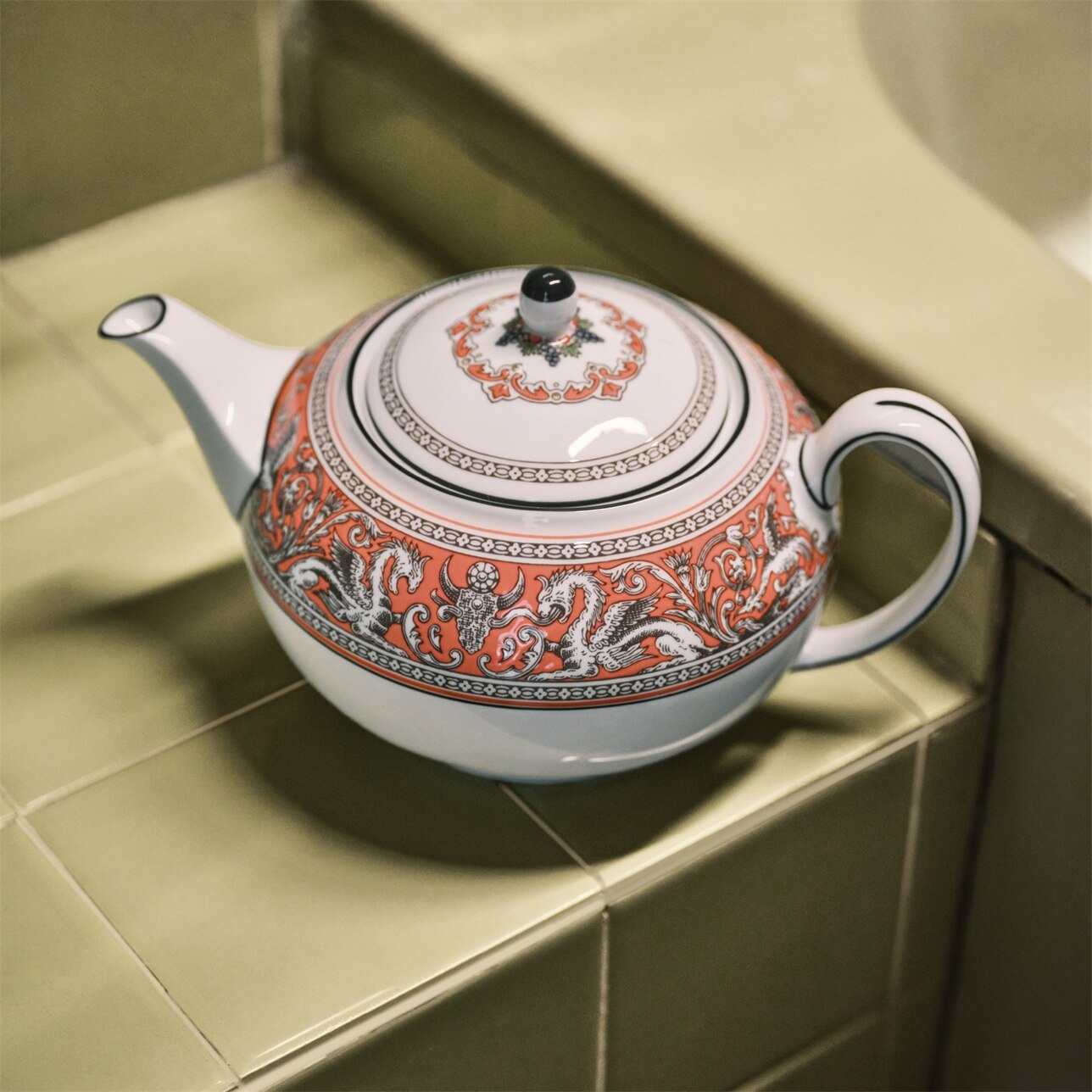 Florentine Salmon Teapot