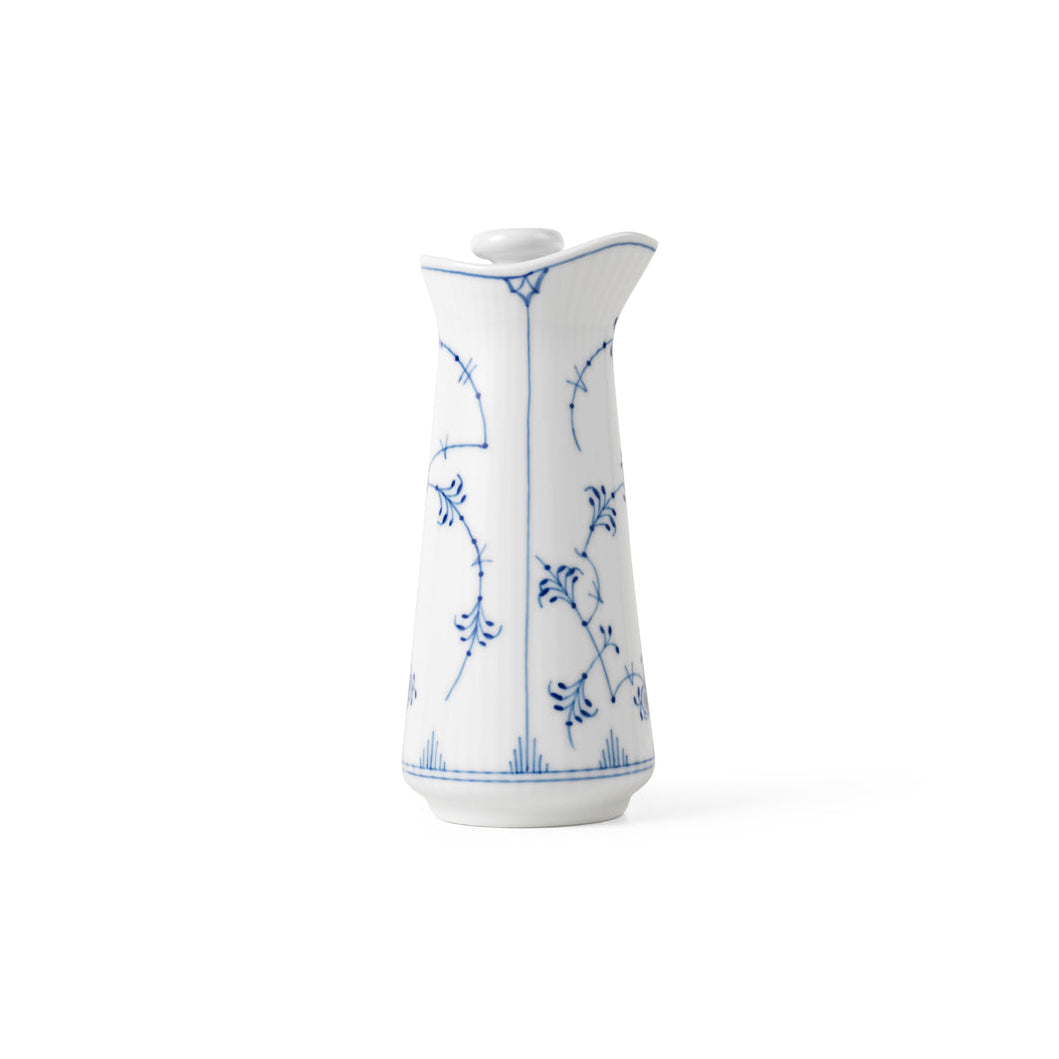 Blue Fluted Plain Oil And Vinegar Bottle