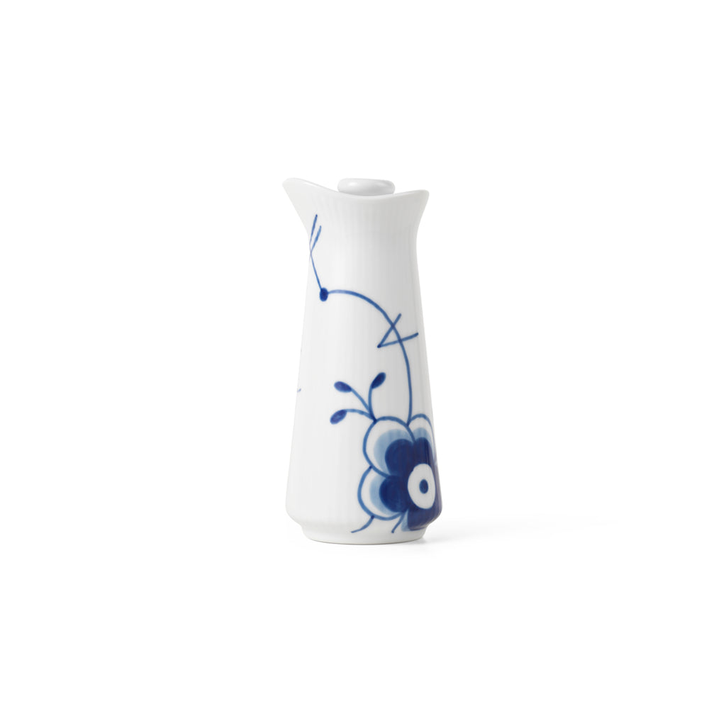 Blue Fluted Mega Oil And Vinegar Bottle 5.4"