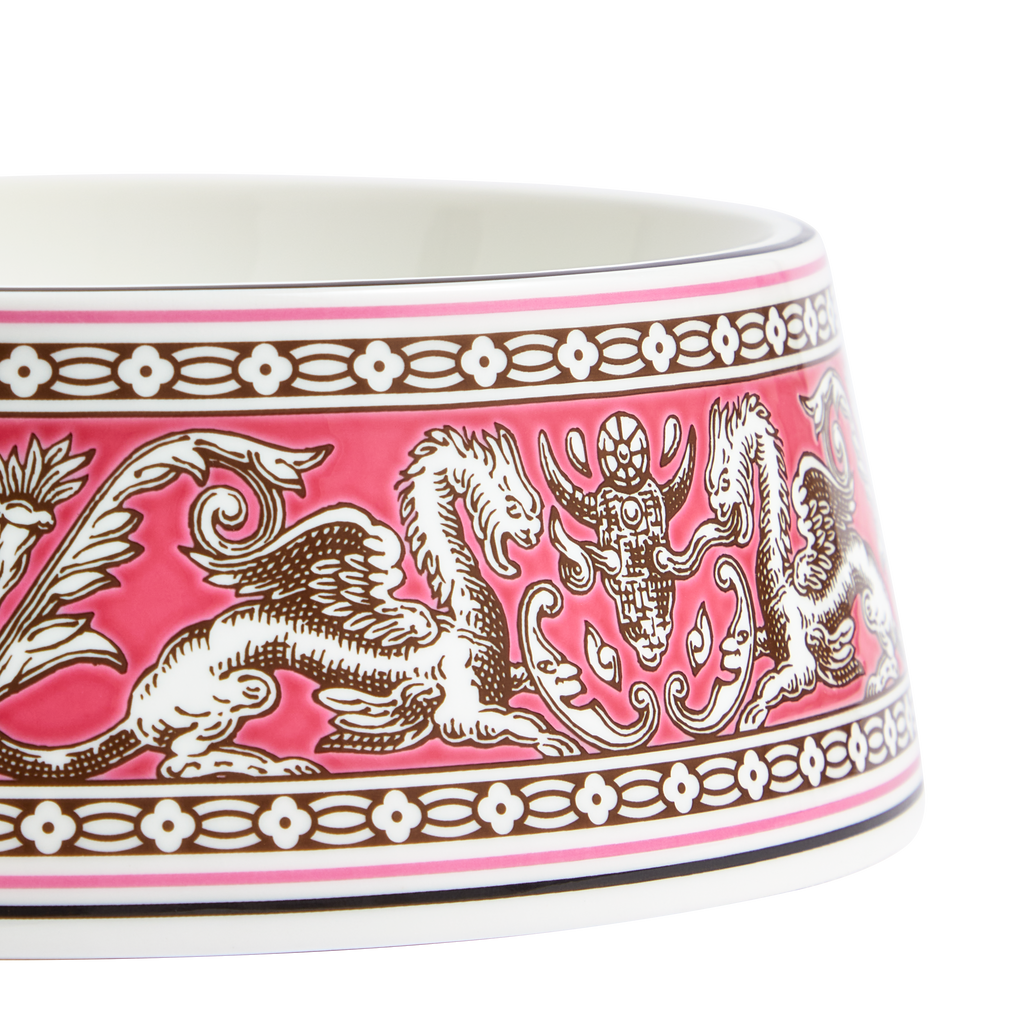 Florentine Fuchsia Pet Bowl 8.2"