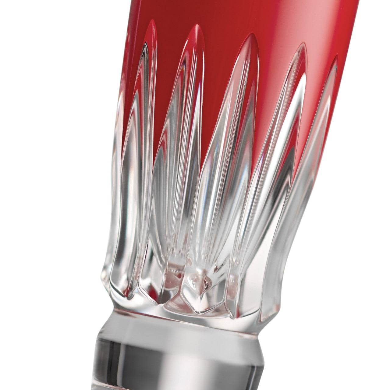 New Year Shot Glasses Firework in Red, Set of 2