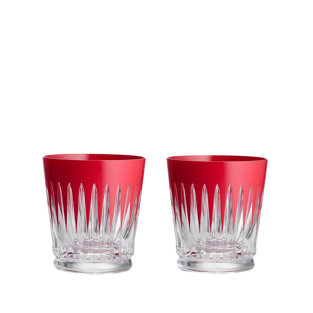 New Year Tumblers Firework in Red, Set of 2