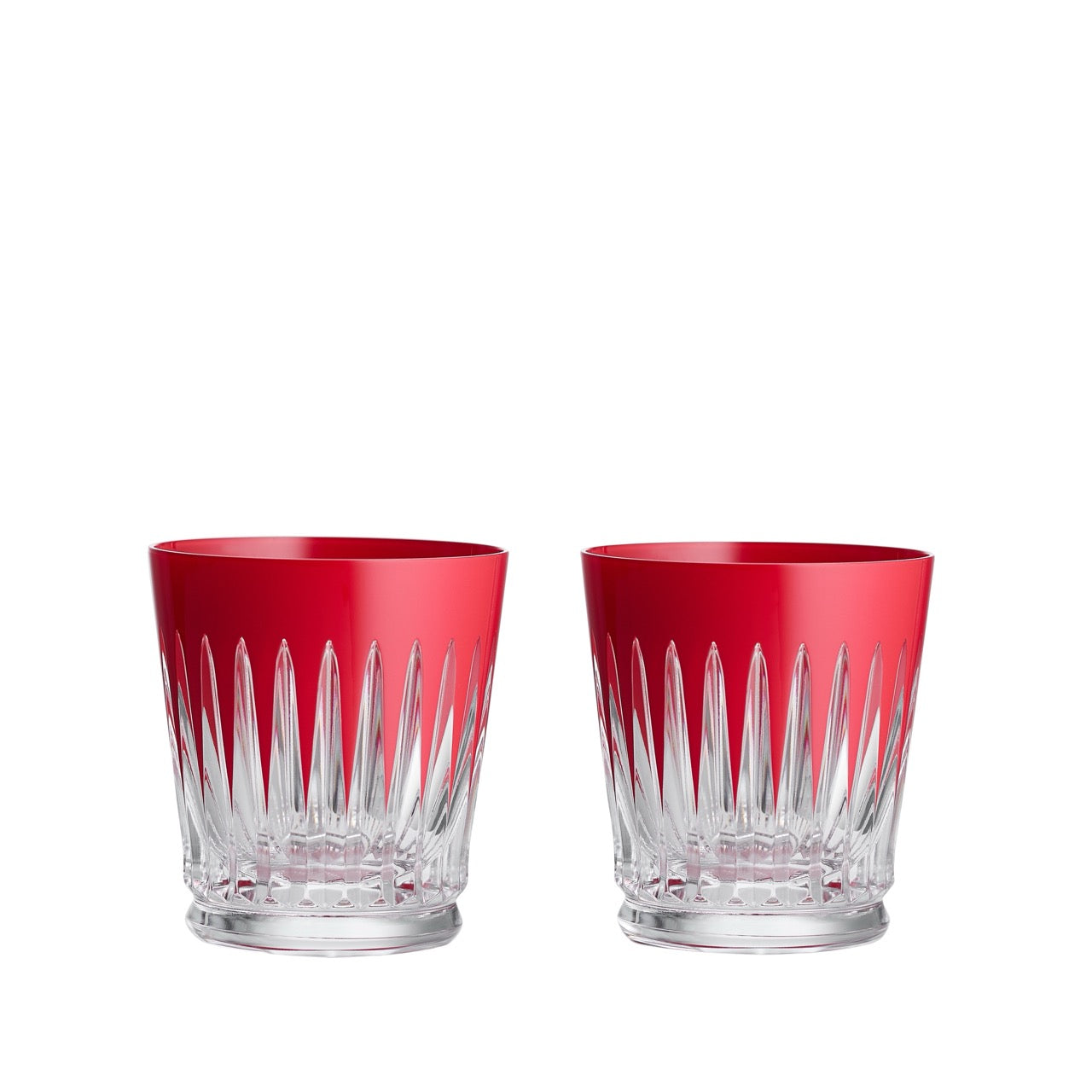 New Year Tumblers Firework in Red, Set of 2
