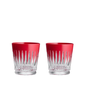 New Year Tumblers Firework in Red, Set of 2