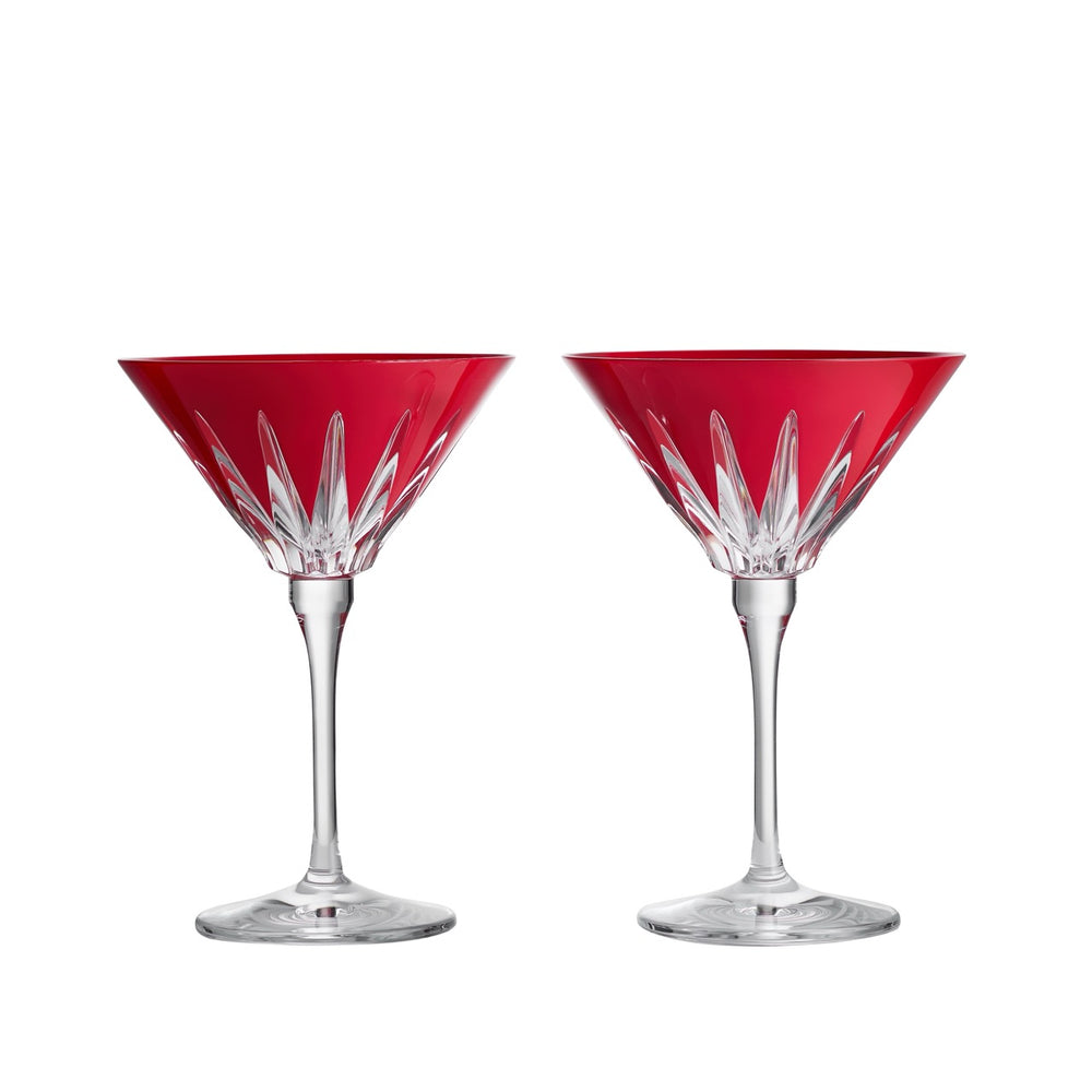 New Year Martini Firework in Red, Set of 2
