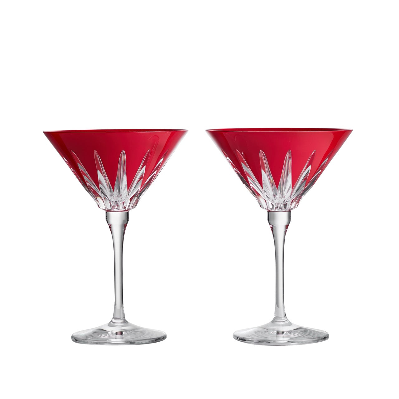 New Year Martini Firework in Red, Set of 2