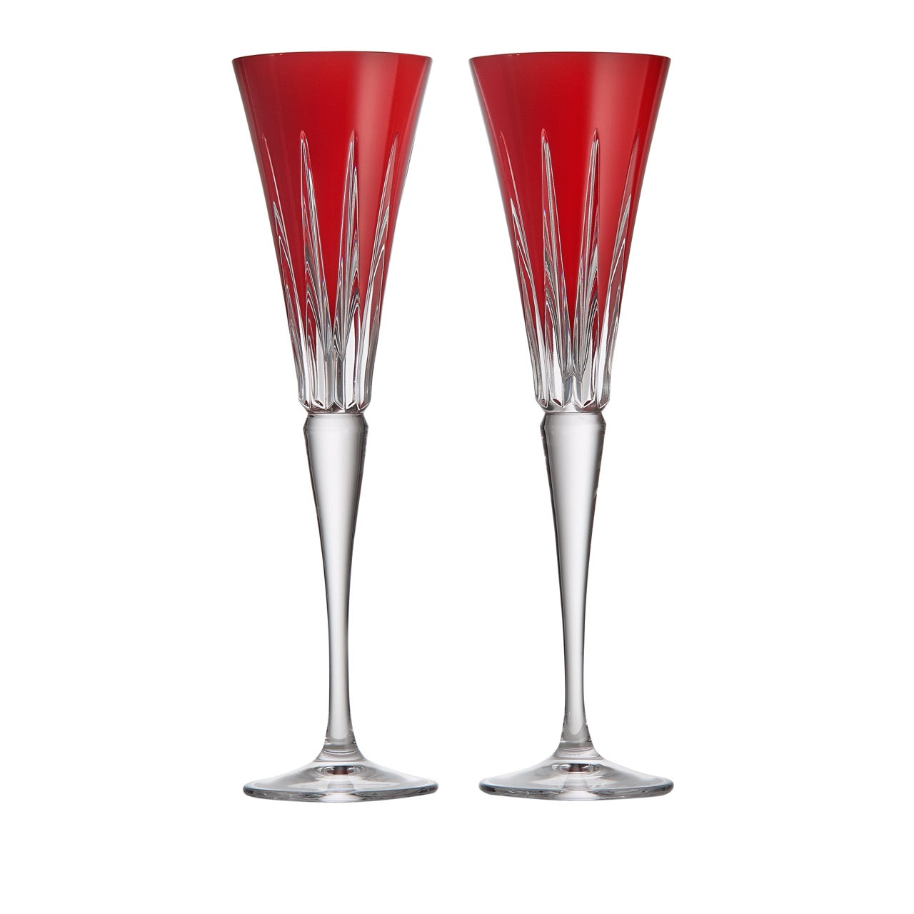 New Year Flutes Firework in Red, Set of 2
