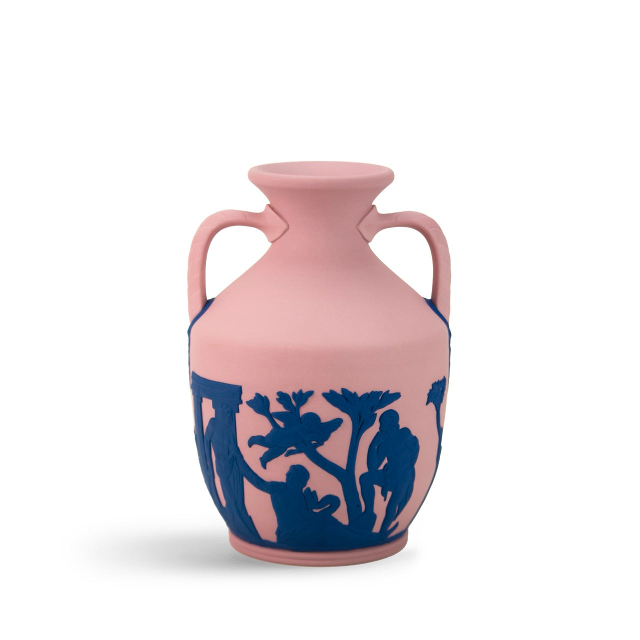 Portland Small Vase in Pink & Saxon