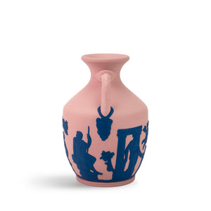 Portland Small Vase in Pink & Saxon