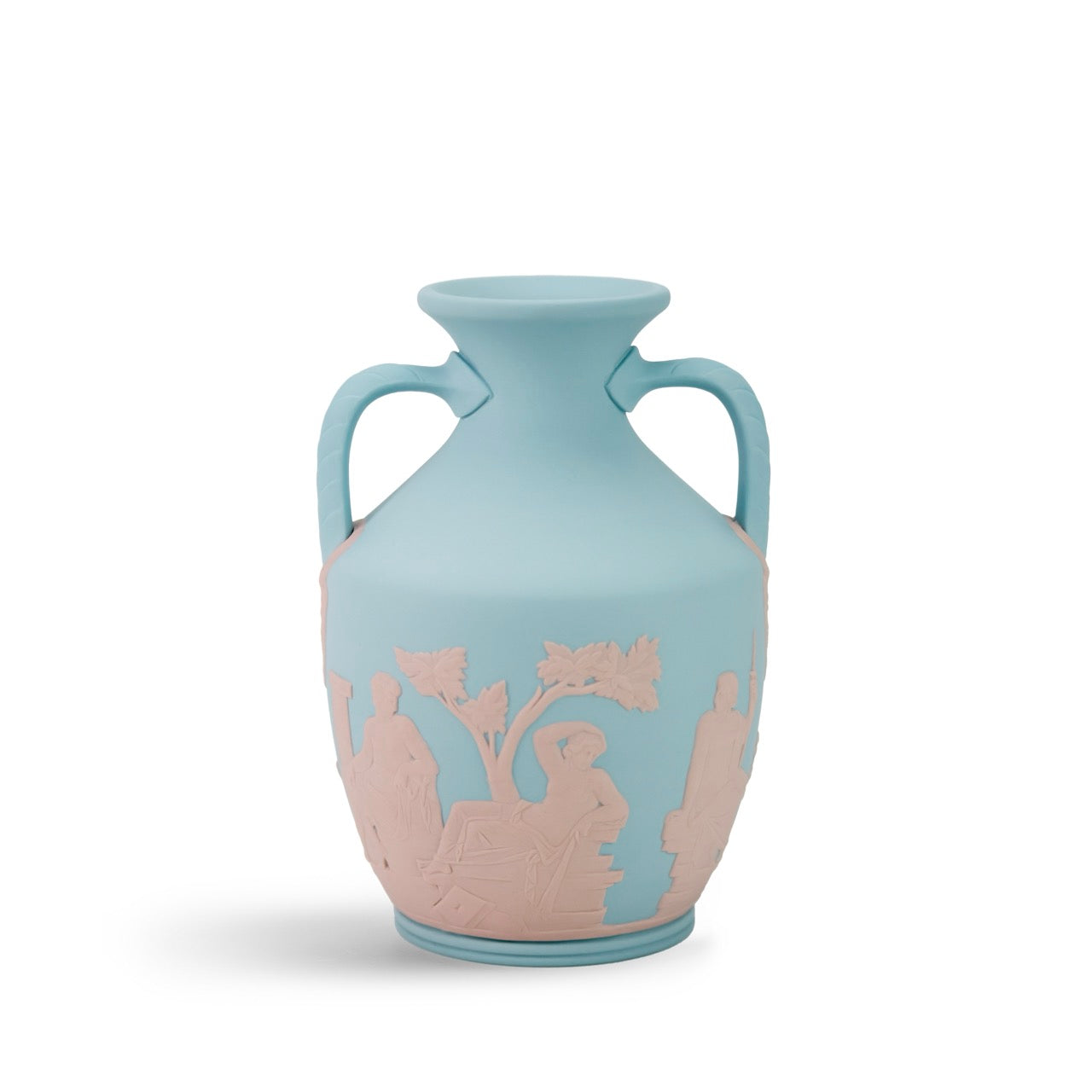 Portland Small Vase in Turqouise & Pink