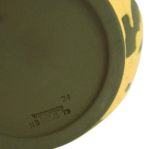 Portland Small Vase in Marsh Green & Canary