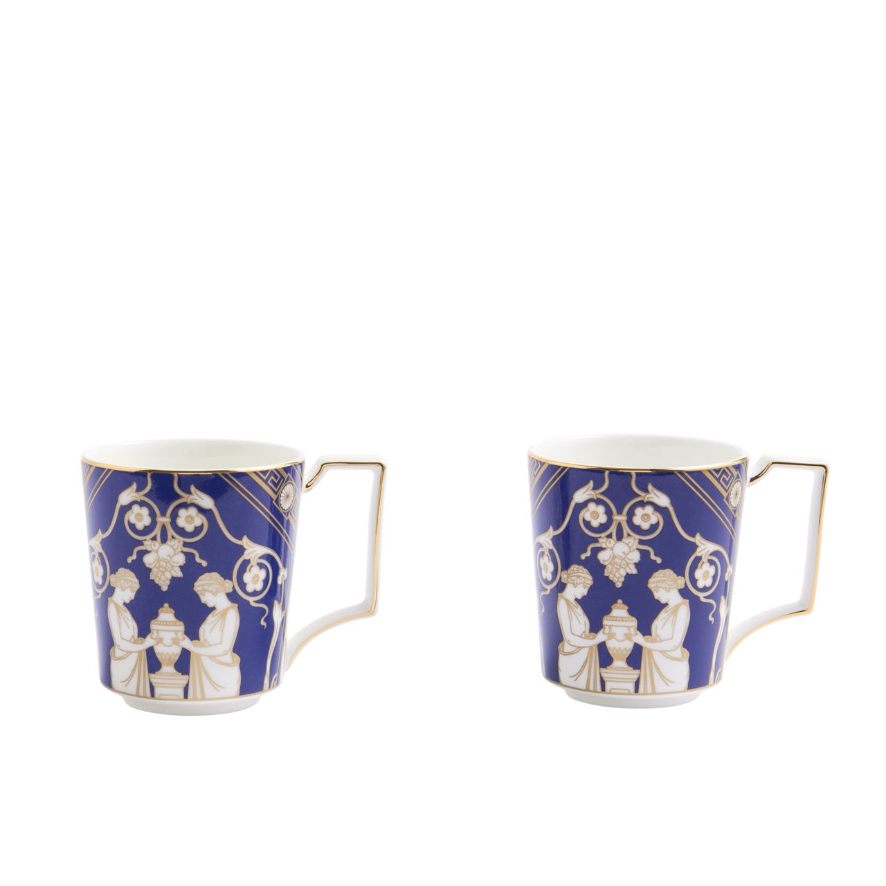 Reniassance Mug in Gold, Set of 2