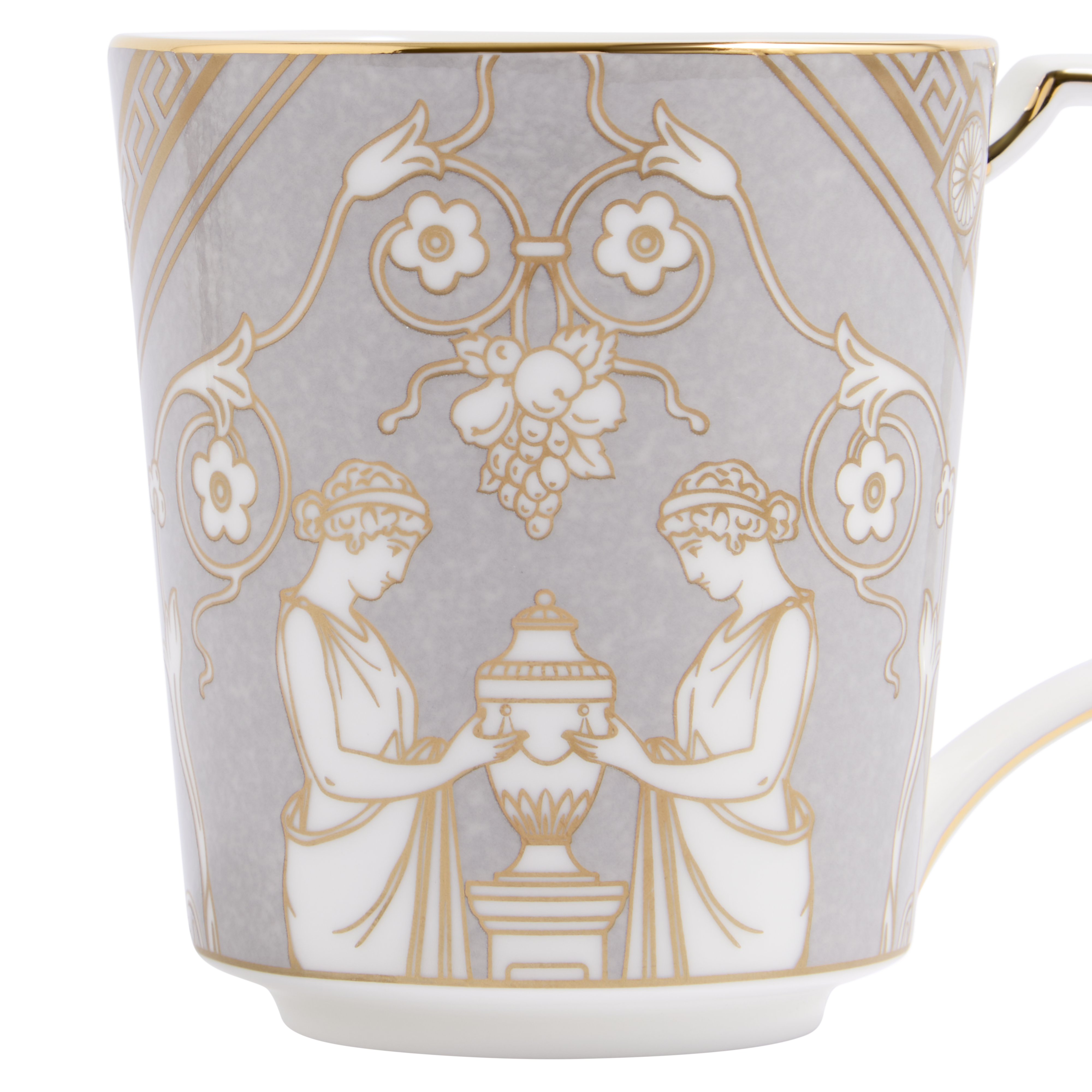 Renaissance Mug in Grey, Set of 2
