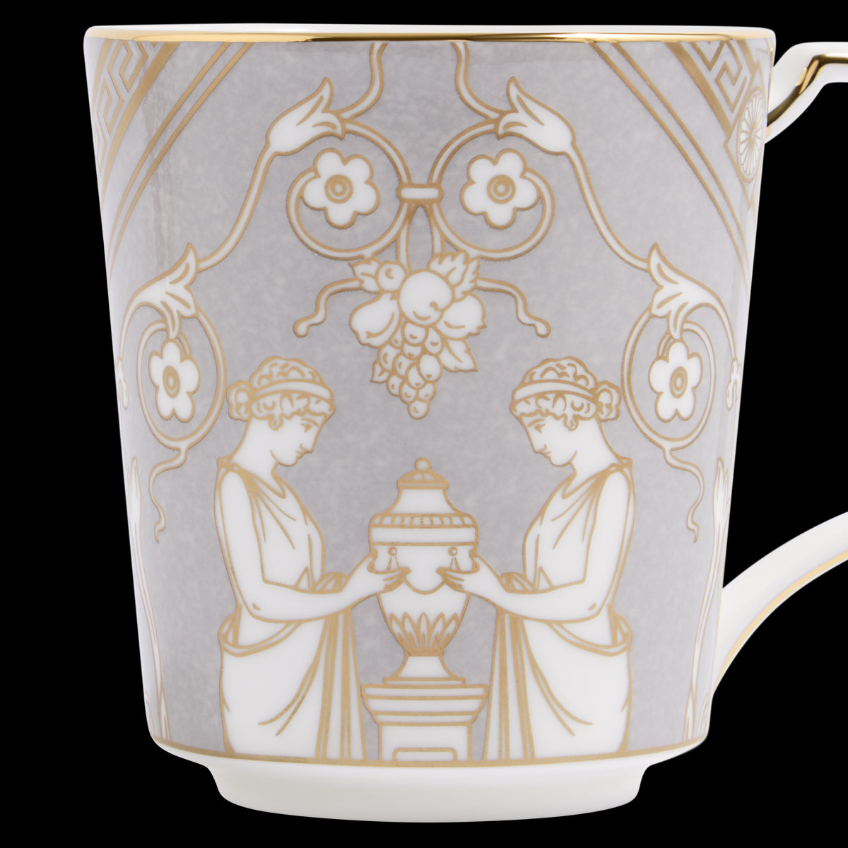 Renaissance Mug in Grey, Set of 2