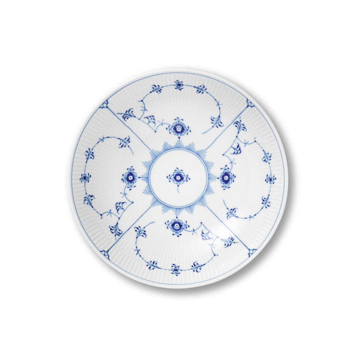 Blue Fluted Plain Bowl