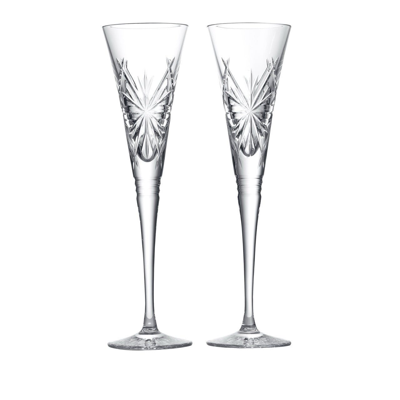 Winter Wonders Flutes Snowflakes, Set of 2