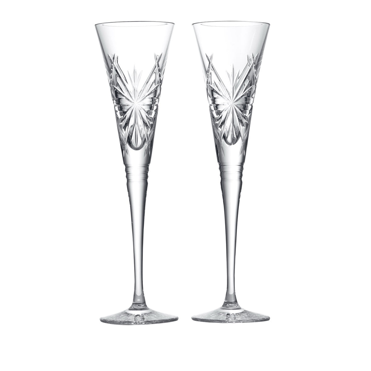 Winter Wonders Flutes Snowflakes, Set of 2