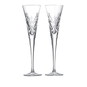 Winter Wonders Flutes Snowflakes, Set of 2