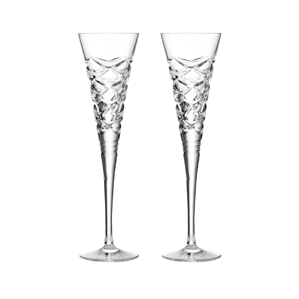 Winter Wonders Flutes in Pinecone, Set of 2