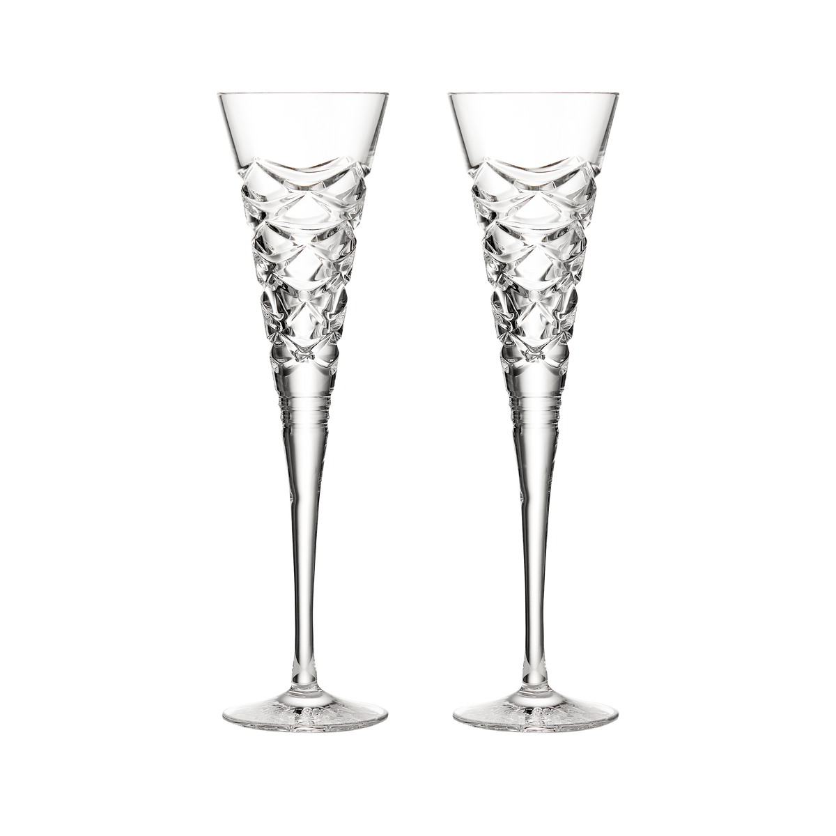 Winter Wonders Flutes in Pinecone, Set of 2