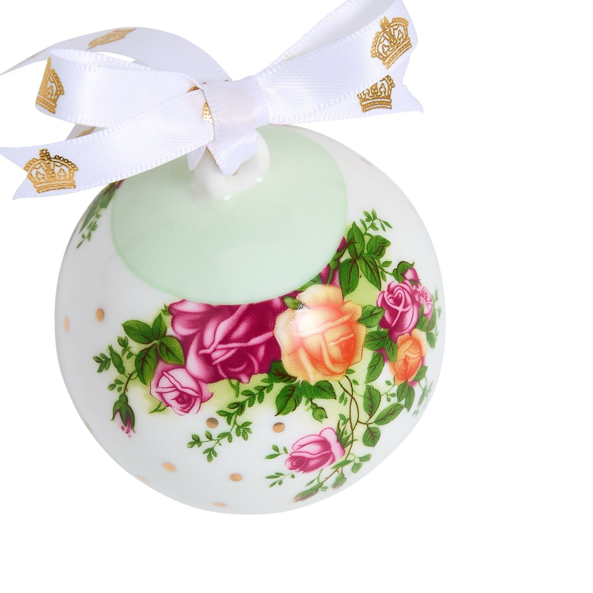 Old Country Roses Christmas Hanging Ornament Bauble