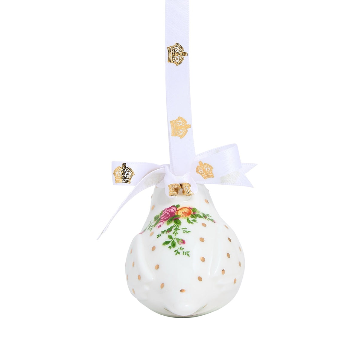 Old Country Roses Christmas Hanging Ornament Robin