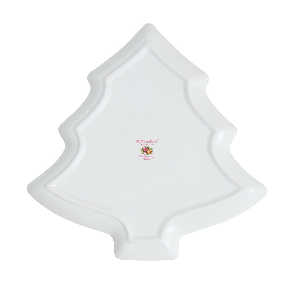 Old Country Roses Christmas Tree Serving Dish
