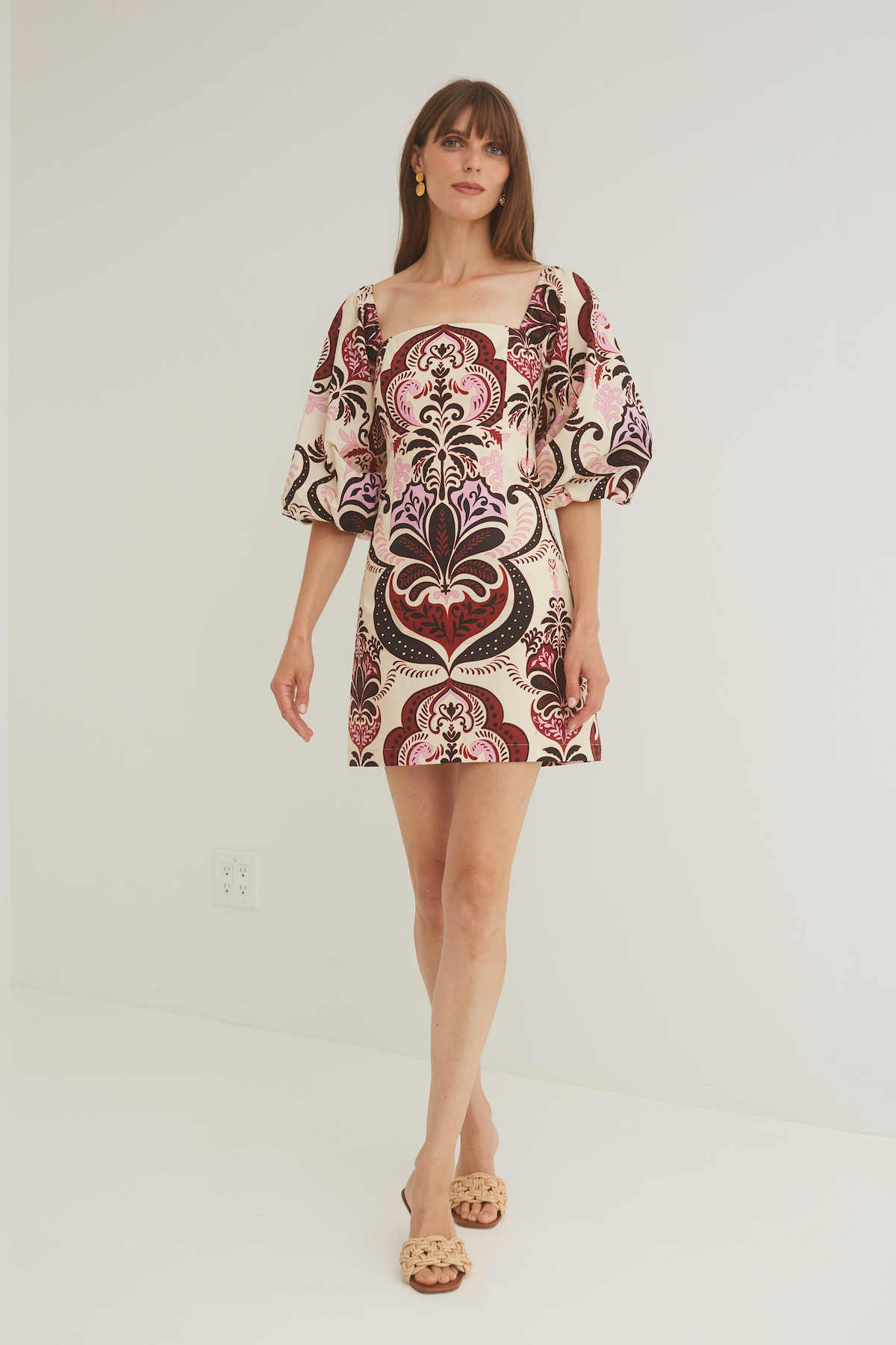 Montauk Dress in Palm Pavillion