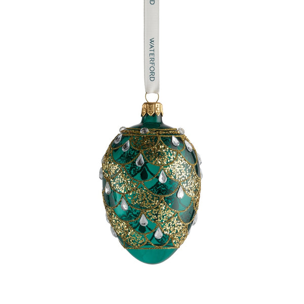 Holiday Heirlooms Green & Gold Oval Ornament | Over The Moon