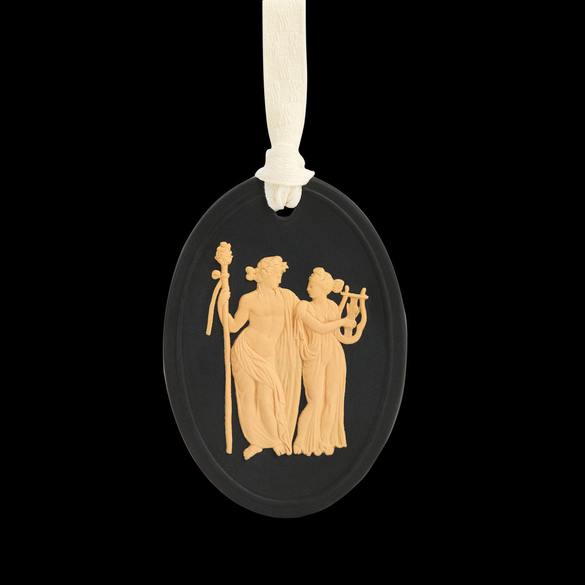 Festive Ardent Jasper Ornament Black & Cane