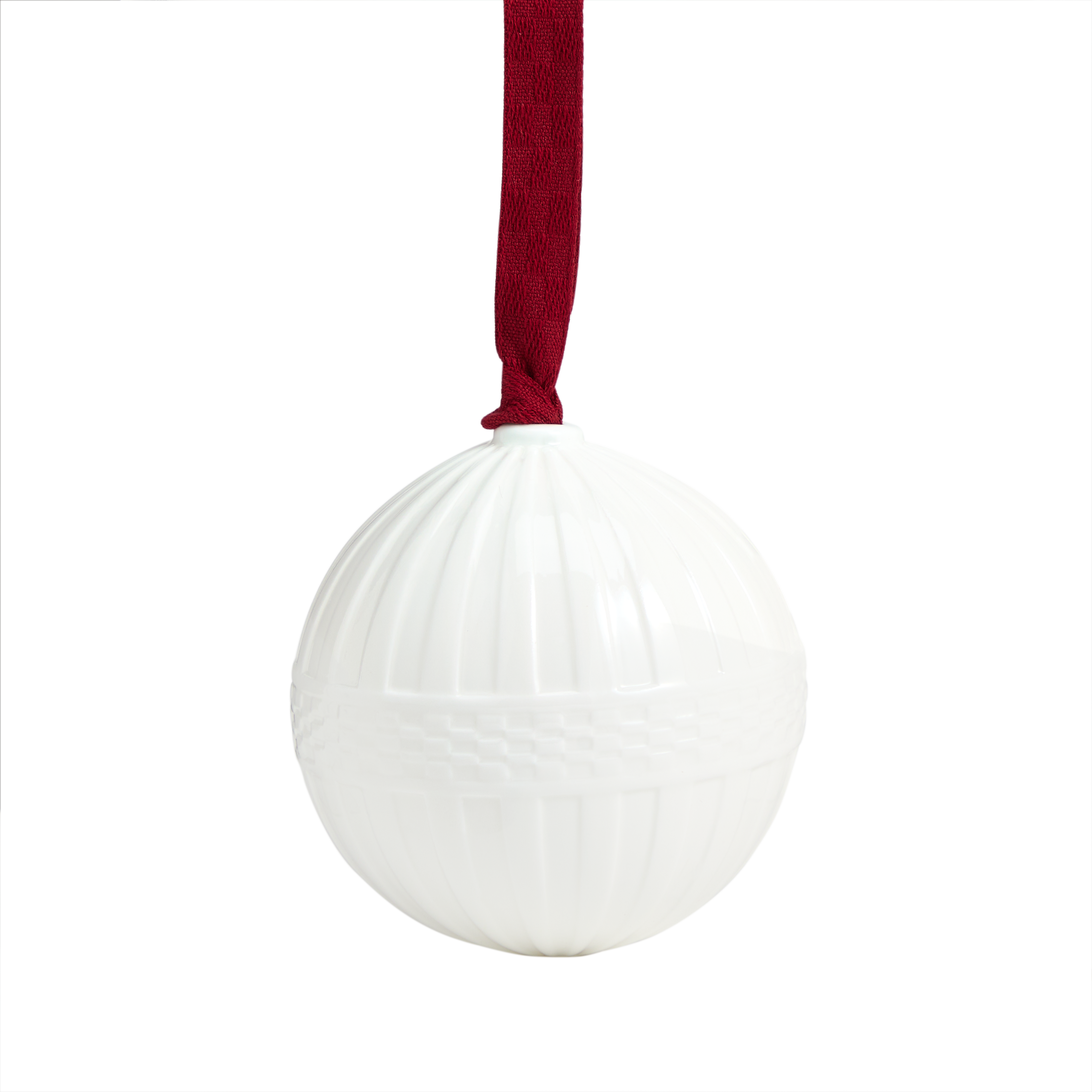 Festive Fluted Ornament White China