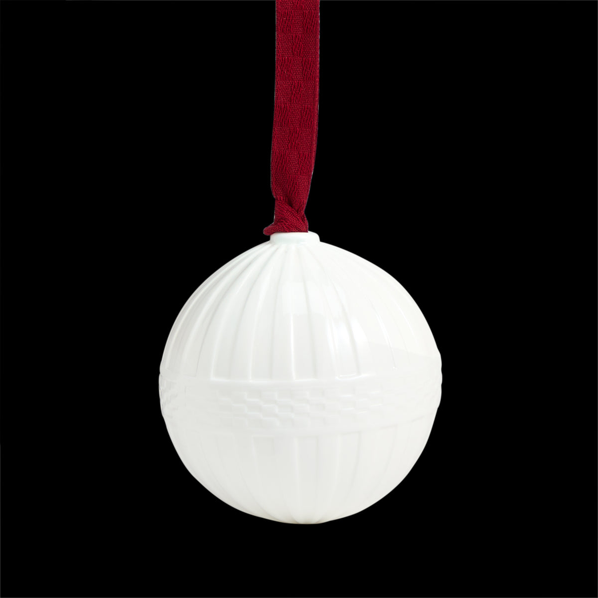 Festive Fluted Ornament White China