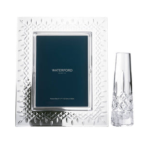 Lismore Picture Frame 5x7 & Bud 7" Vase Set