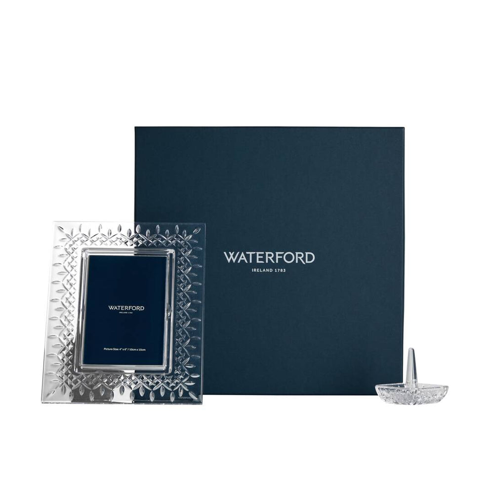 Lismore Picture Frame 4x6 & Ringholder Set