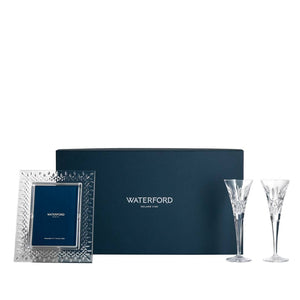 Lismore Picture Frame 5x7 & Toasting Flute Set