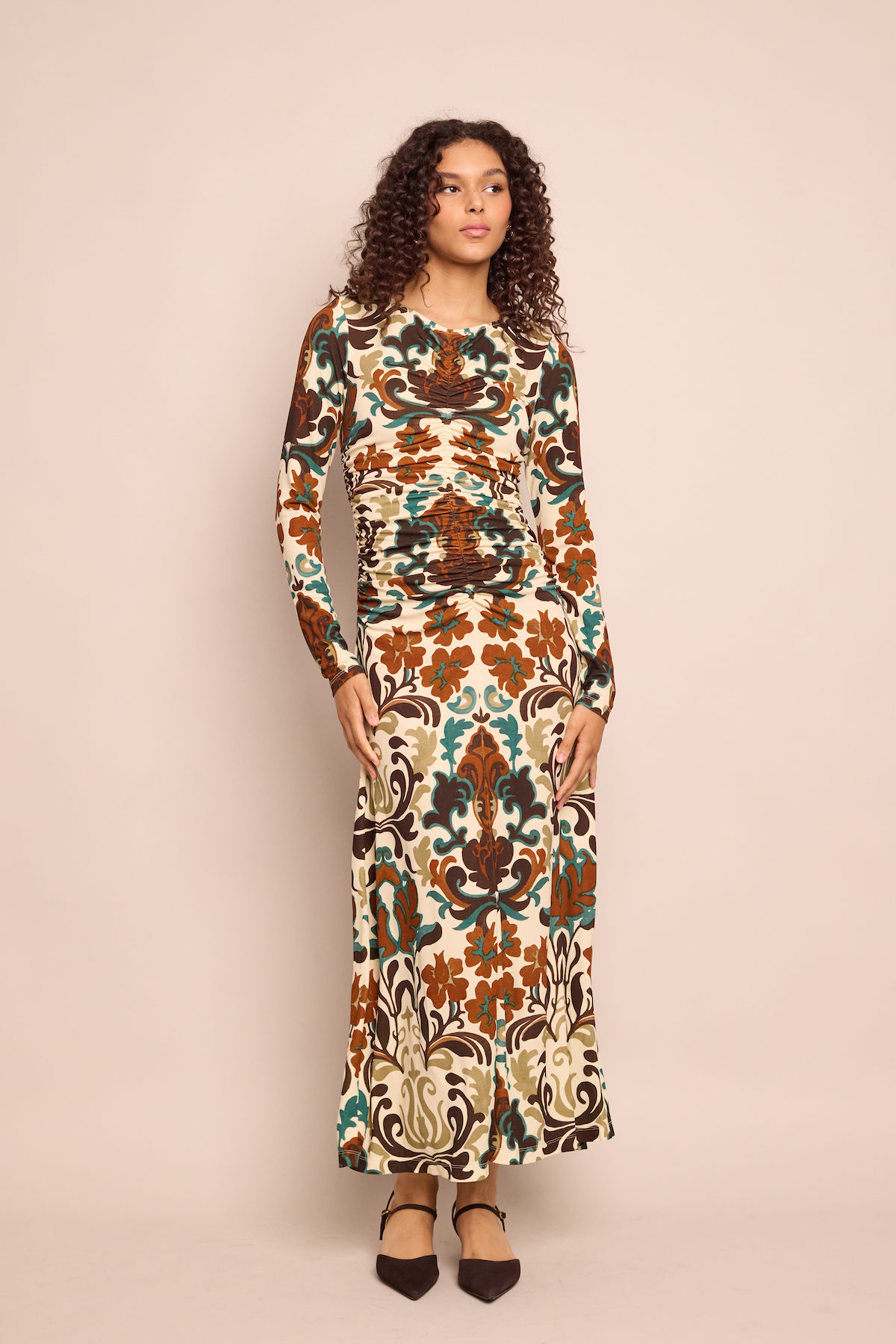 Maisy Dress in Mira Stone