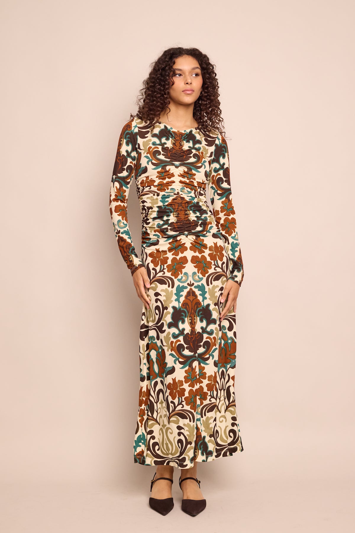 Maisy Dress in Mira Stone