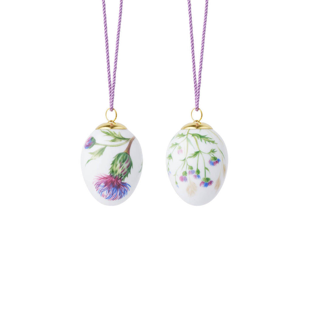 Spring Collection Egg in Thistle, Set of 2