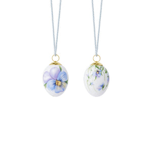 Spring Collection Mini Egg in Heartsease, Set of 2