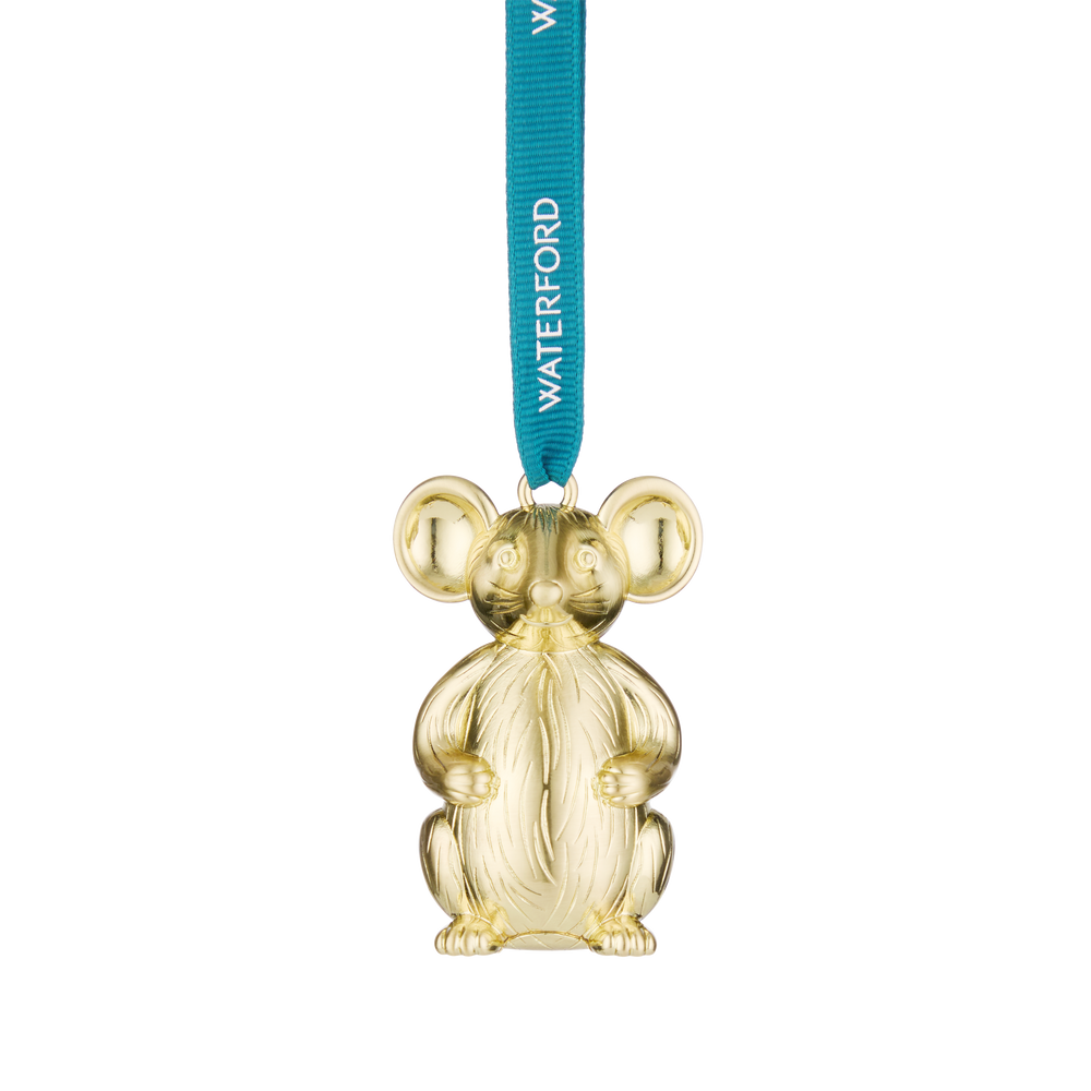 Golden Mouse Ornament