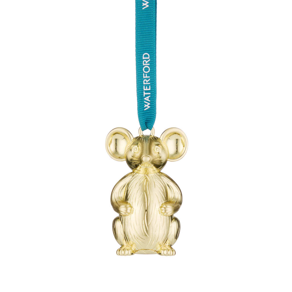 Golden Mouse Ornament
