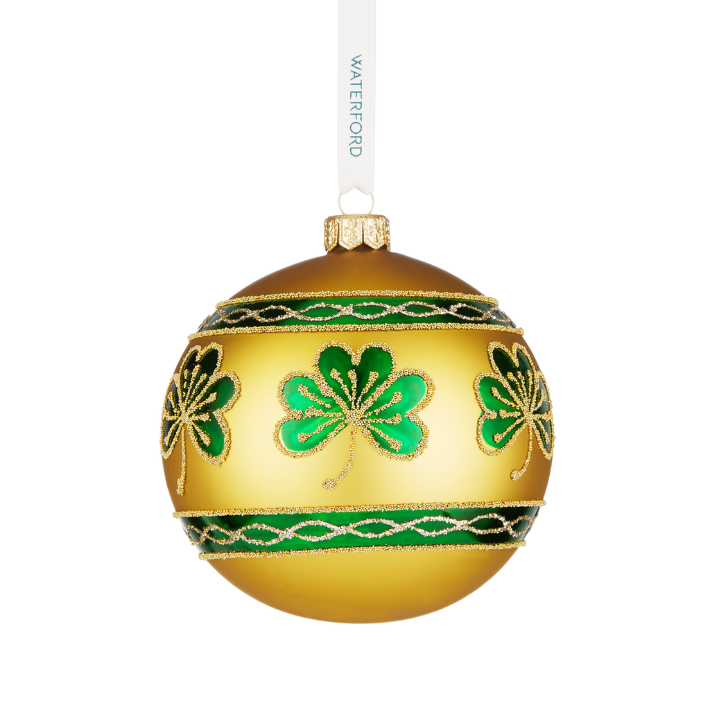 Holiday Heirlooms Emerald Shamrock Bauble