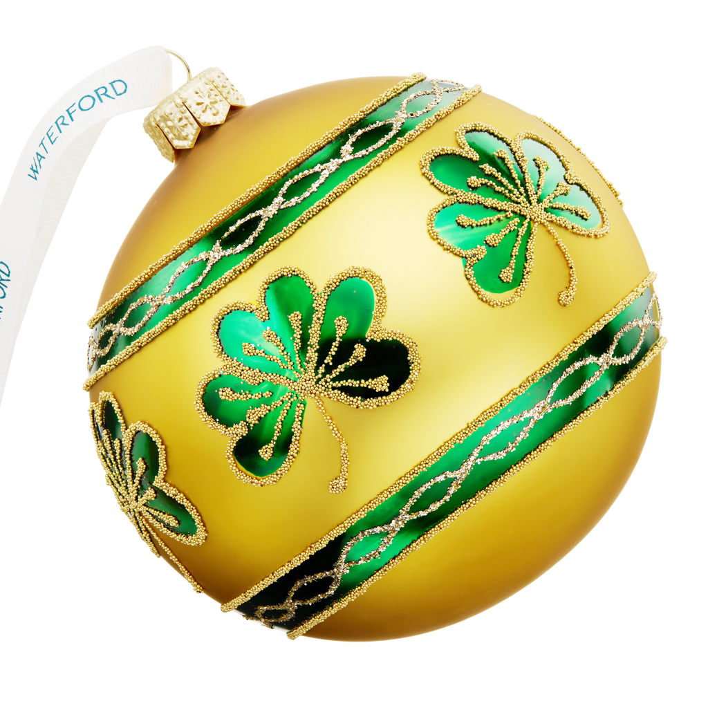 Holiday Heirlooms Emerald Shamrock Bauble