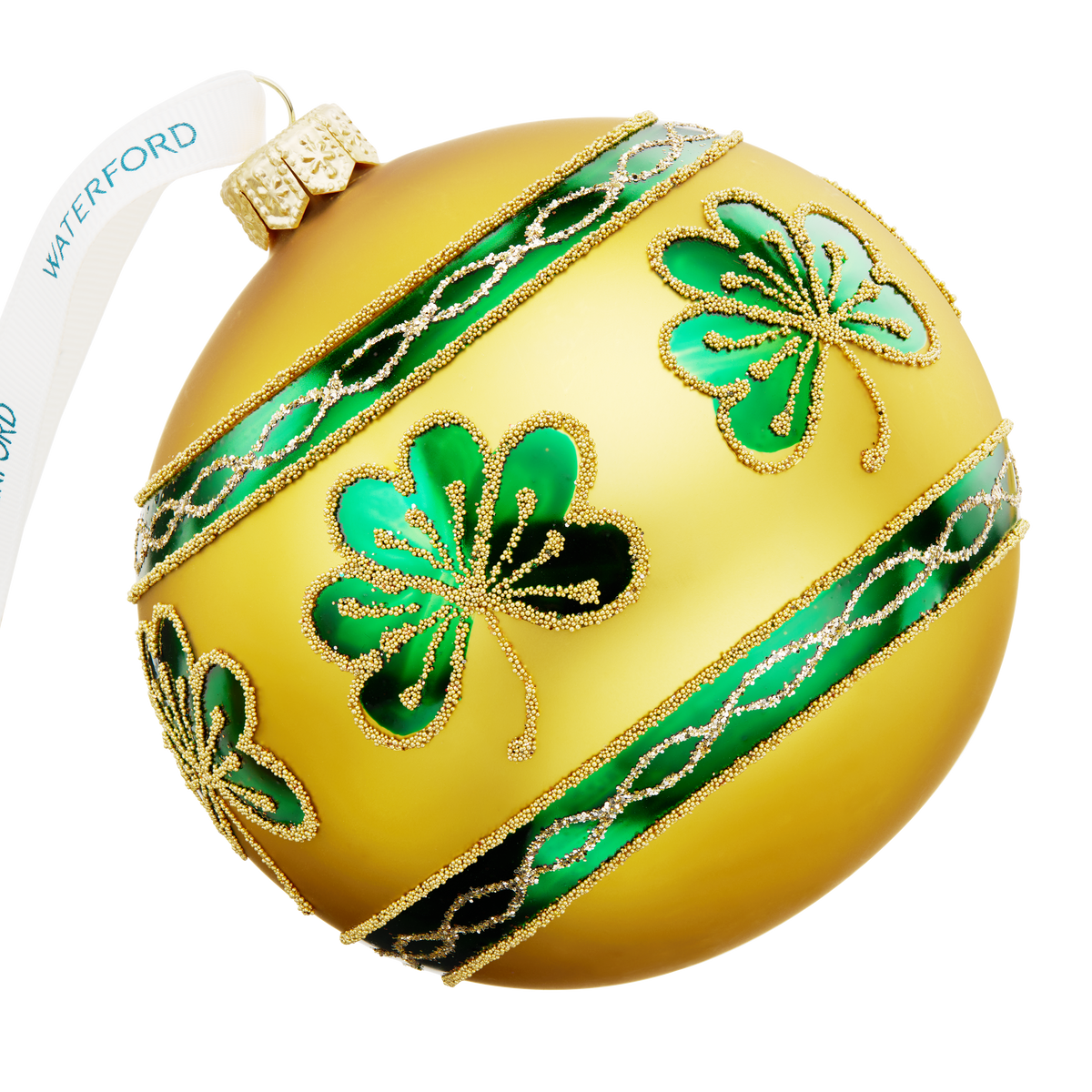 Holiday Heirlooms Emerald Shamrock Bauble
