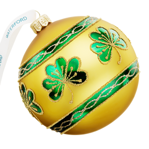 Holiday Heirlooms Emerald Shamrock Bauble