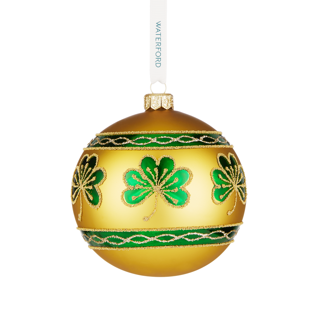 Holiday Heirlooms Emerald Shamrock Bauble