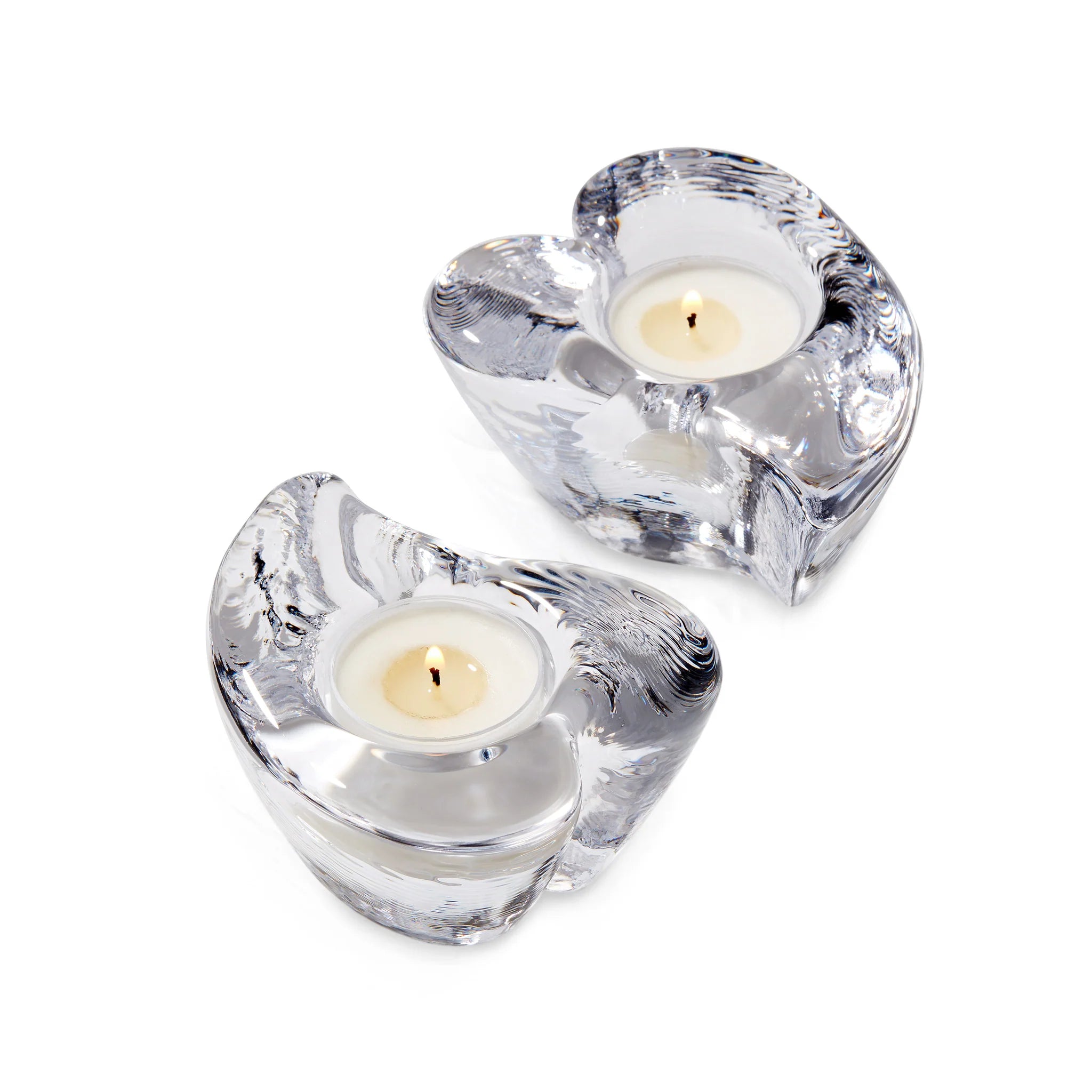 Twist Heart Tealight in Gift Box, Set of 2